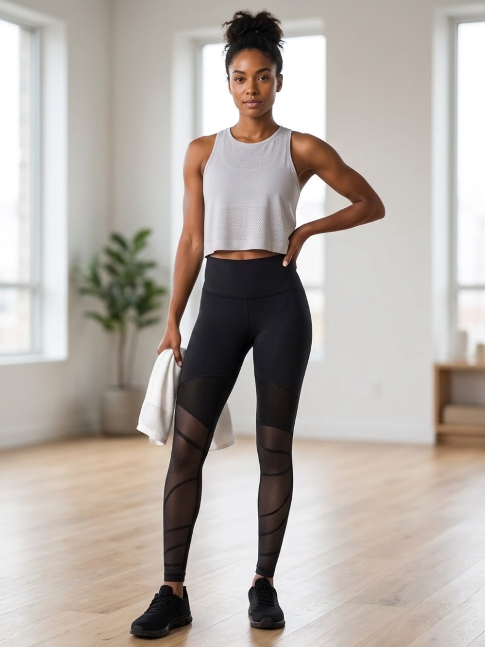 Lululemon Sheer Will High-Rise Tight 28" Pulse (Black Mesh) Size 6